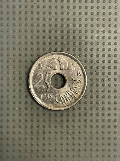 2026年第35场各国散币拍卖（总第185场） - 西班牙1994年加那利群岛25比赛塔纪念币