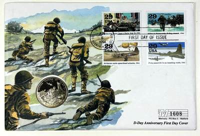 【雨安】【直播拍卖】【第0127期-裸币套币】2026-03-13 周五 19:30 (金价1145, 银价22.39) - [现代装帧] USA 美国 纪念币 50美分 1995年 二战胜利50周年