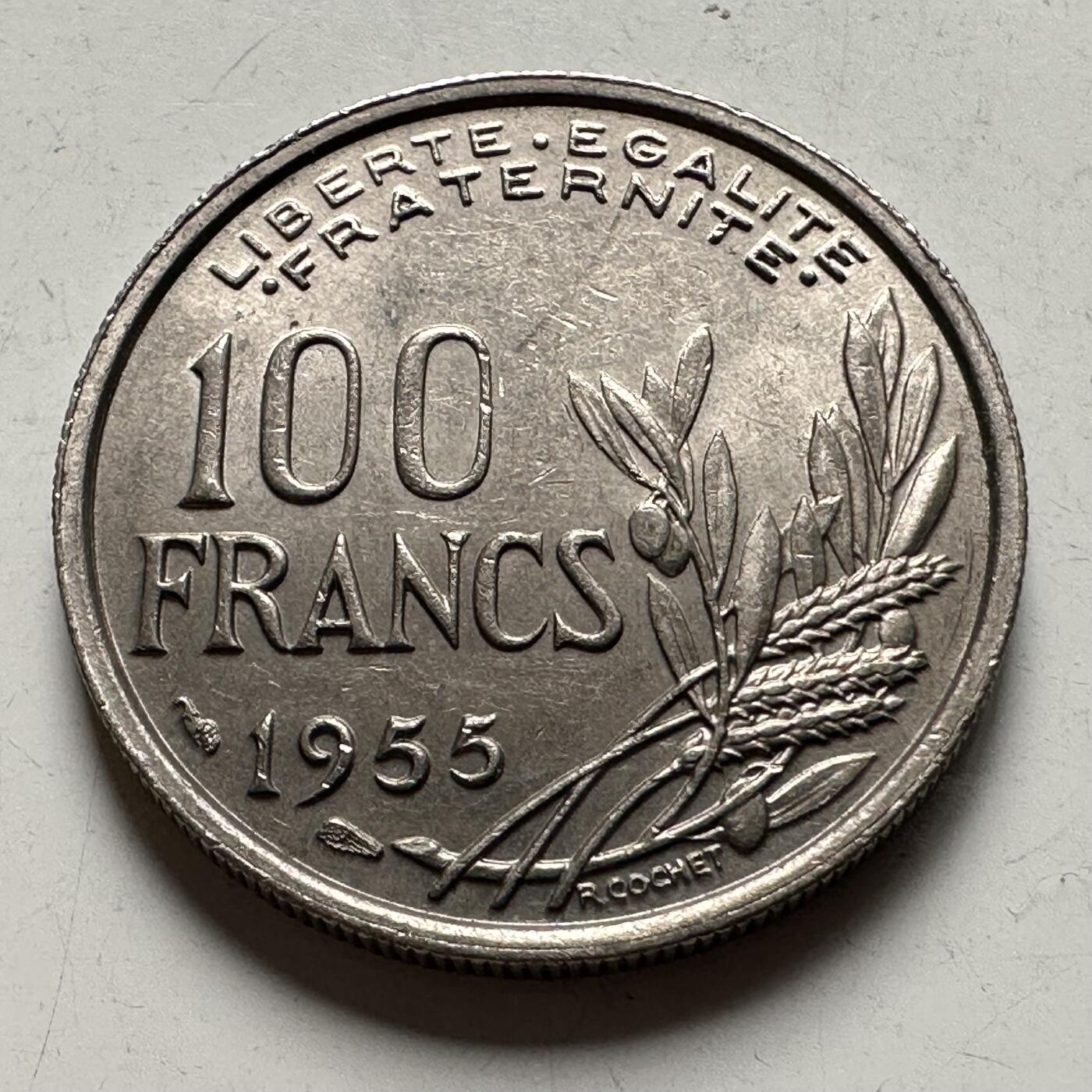 🌹外币初藏🌹🐯2026年第28场   每周二四六晚8️⃣点 接代拍 法国1955年100法郎