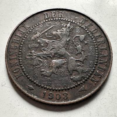 🌹外币初藏🌹🐯2026年第28场   每周二四六晚8️⃣点 接代拍 - 荷兰1903年2.5分