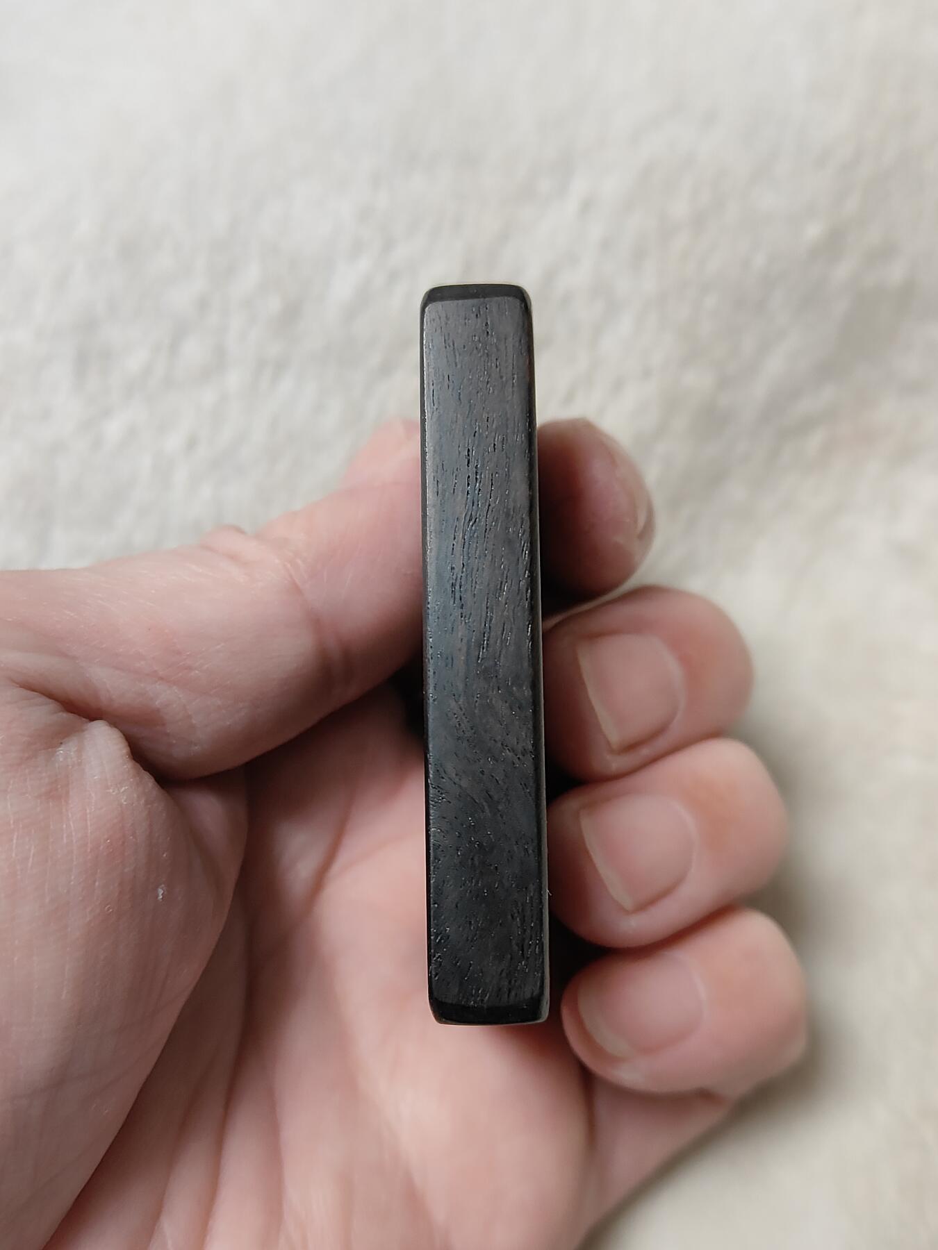 纯手工黑檀镶嵌461牌子“且随缘”，手工原创作品，按图发货一物一图，现货仅此一件，也可定制图案内容，手工制作追求完美者谨慎C093