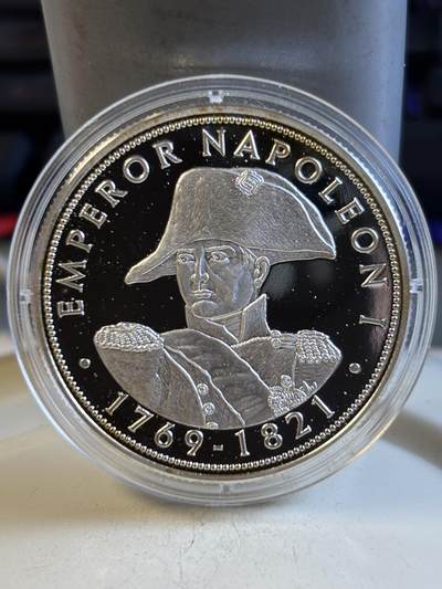 第193期拍卖 - 索马里2001年拿破仑纪念银币，20.14克，925银，有氧化