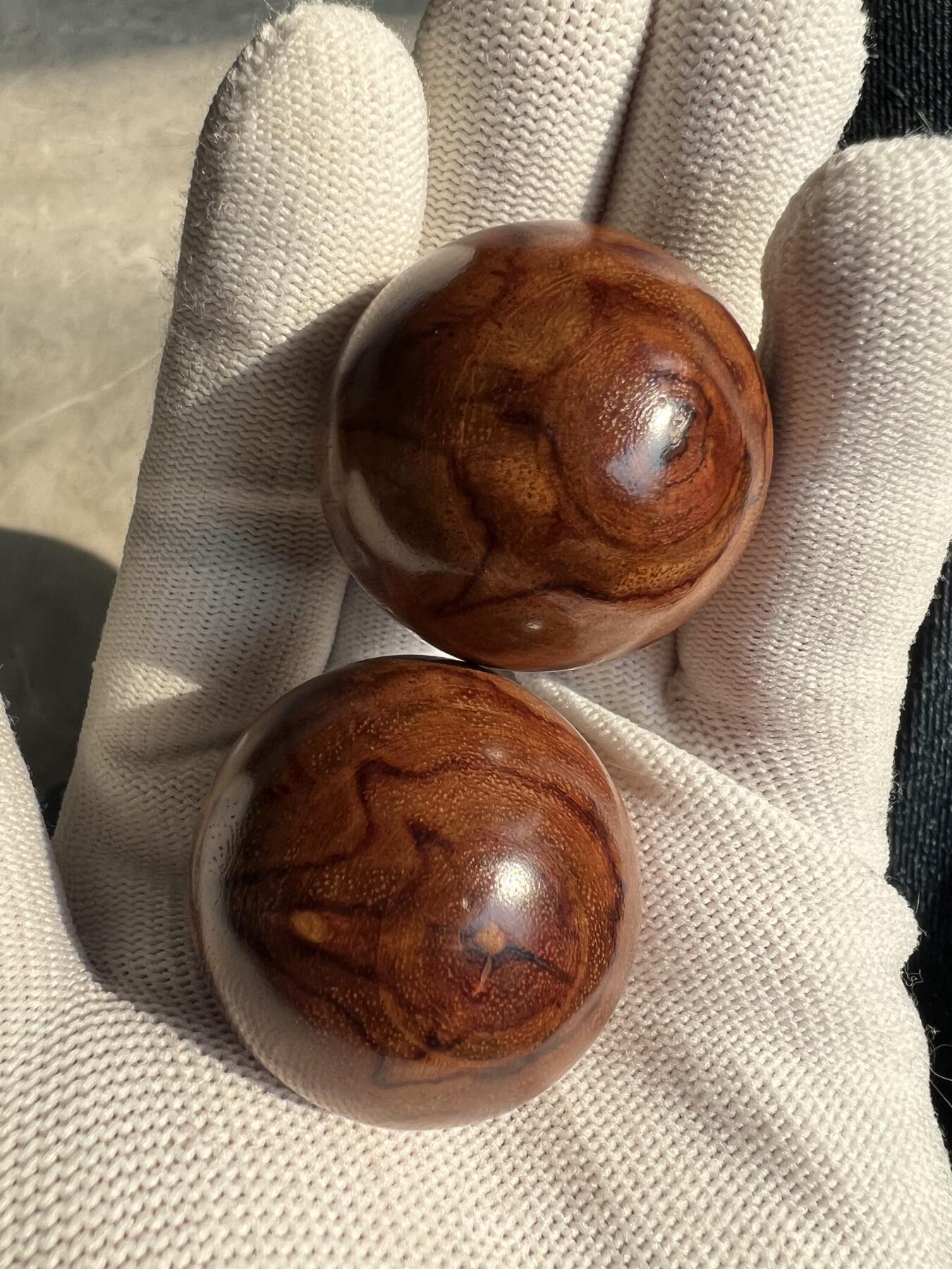 零元拍：海南黄花梨手球：35MM