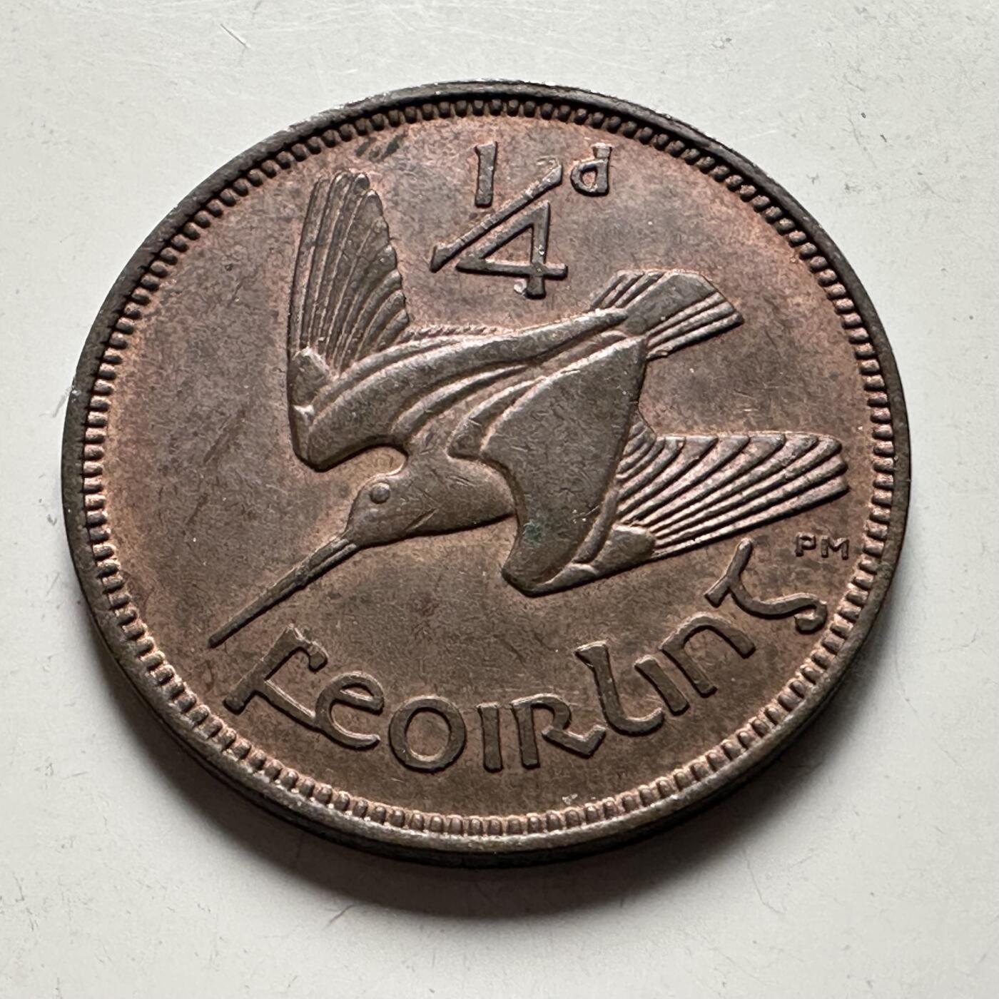 🌹外币初藏🌹🐯2026年第28场   每周二四六晚8️⃣点 接代拍 爱尔兰1937年1/4便士