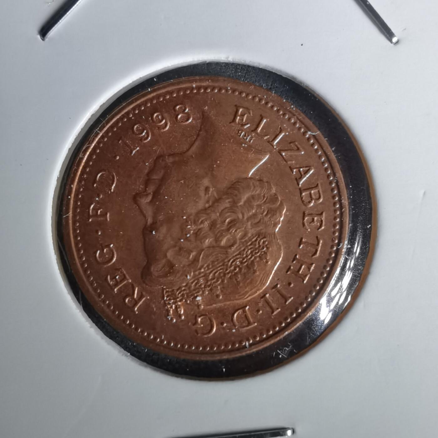 沼泽如烟--第1020场 英国1998年1便士