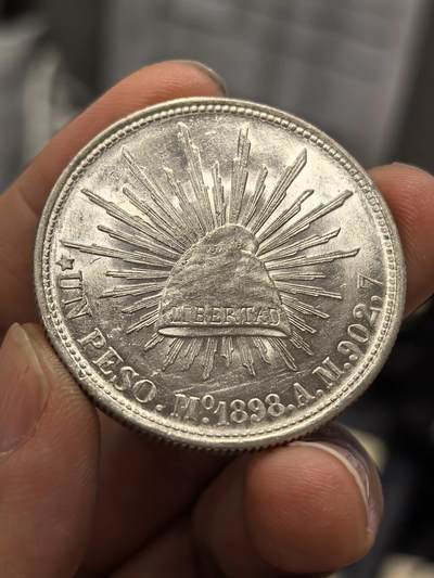 博洋堂世界钱币拍卖第164期（全场包邮） - 精品原光墨西哥1898年MO AM版直边鹰洋-4