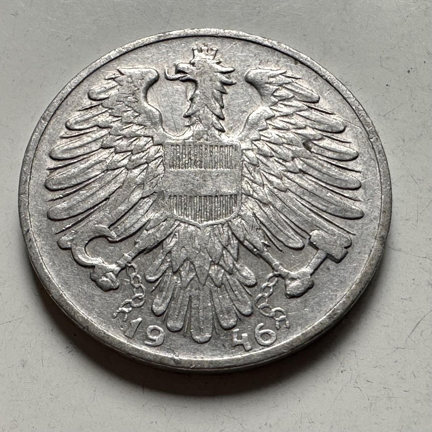 🌹外币初藏🌹🐯2026年第28场   每周二四六晚8️⃣点 接代拍  奥地利1946年1先令  