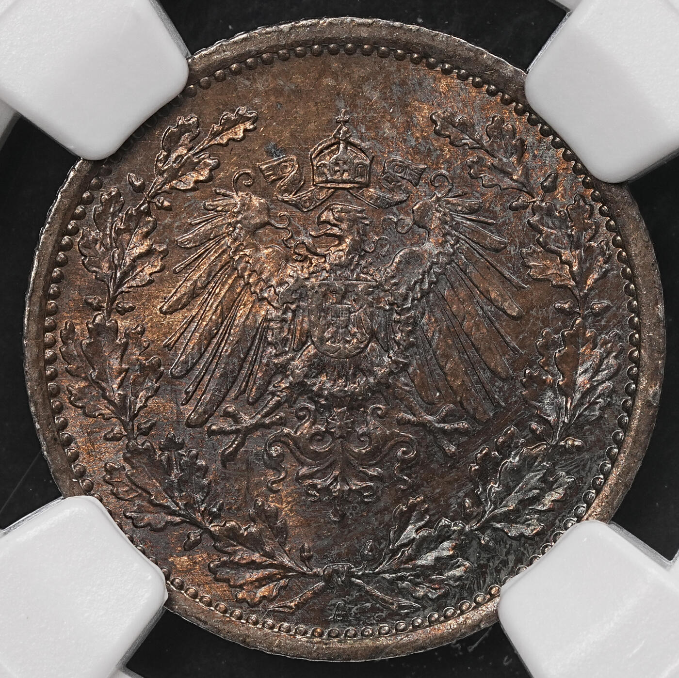 修遠堂世界钱币第107期 NGC评级 德国1/2马克3枚