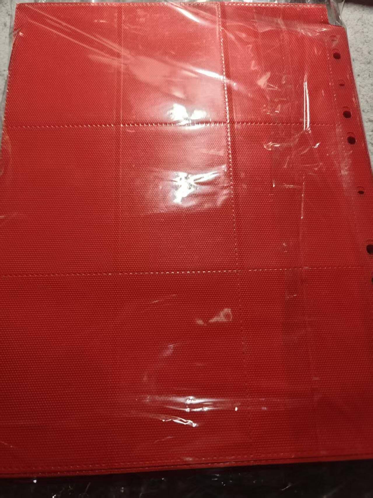 满赠PR！！龙虎卡牌-七八场（满200元包邮，无佣金，每周六结拍，欢迎送拍） 红色九宫内页 24页 (未使用)