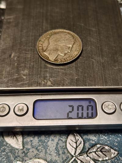 抚柳草堂-第二十八期章牌钱币  奖章勋章 满百包邮 放漏专场 1933法国谷物女神20法郎银币 重20g老包浆好味道