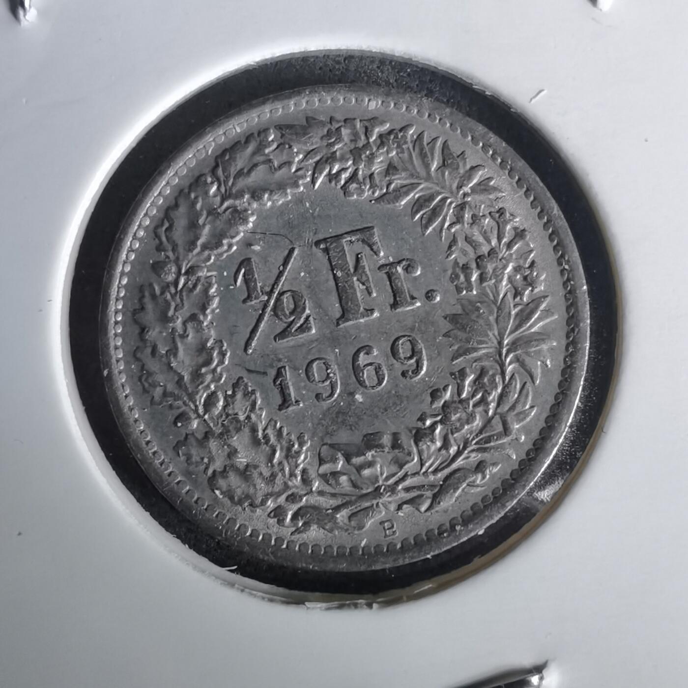 沼泽如烟--第1020场 瑞士1969年半法郎