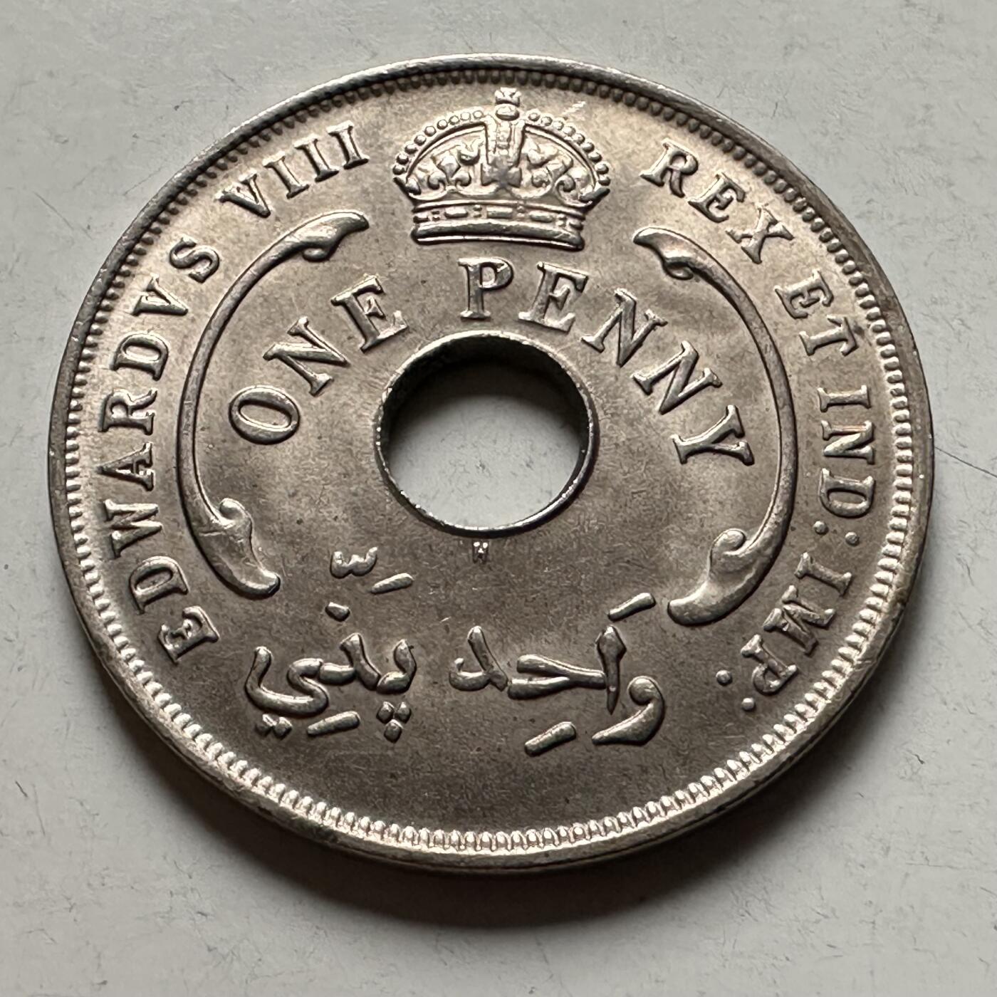 🌹外币初藏🌹🐯2026年第28场   每周二四六晚8️⃣点 接代拍 英属西非1936年爱八 一便士