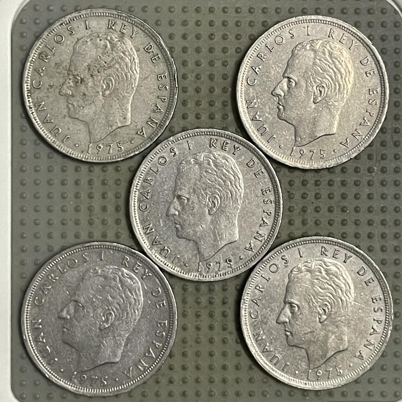 2026年第35场各国散币拍卖（总第185场） 西班牙1975年版5比赛塔5枚