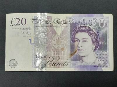 【游宝拍卖】丙午马年第12期 - 英国-20镑【2006版 一签 流通普品】