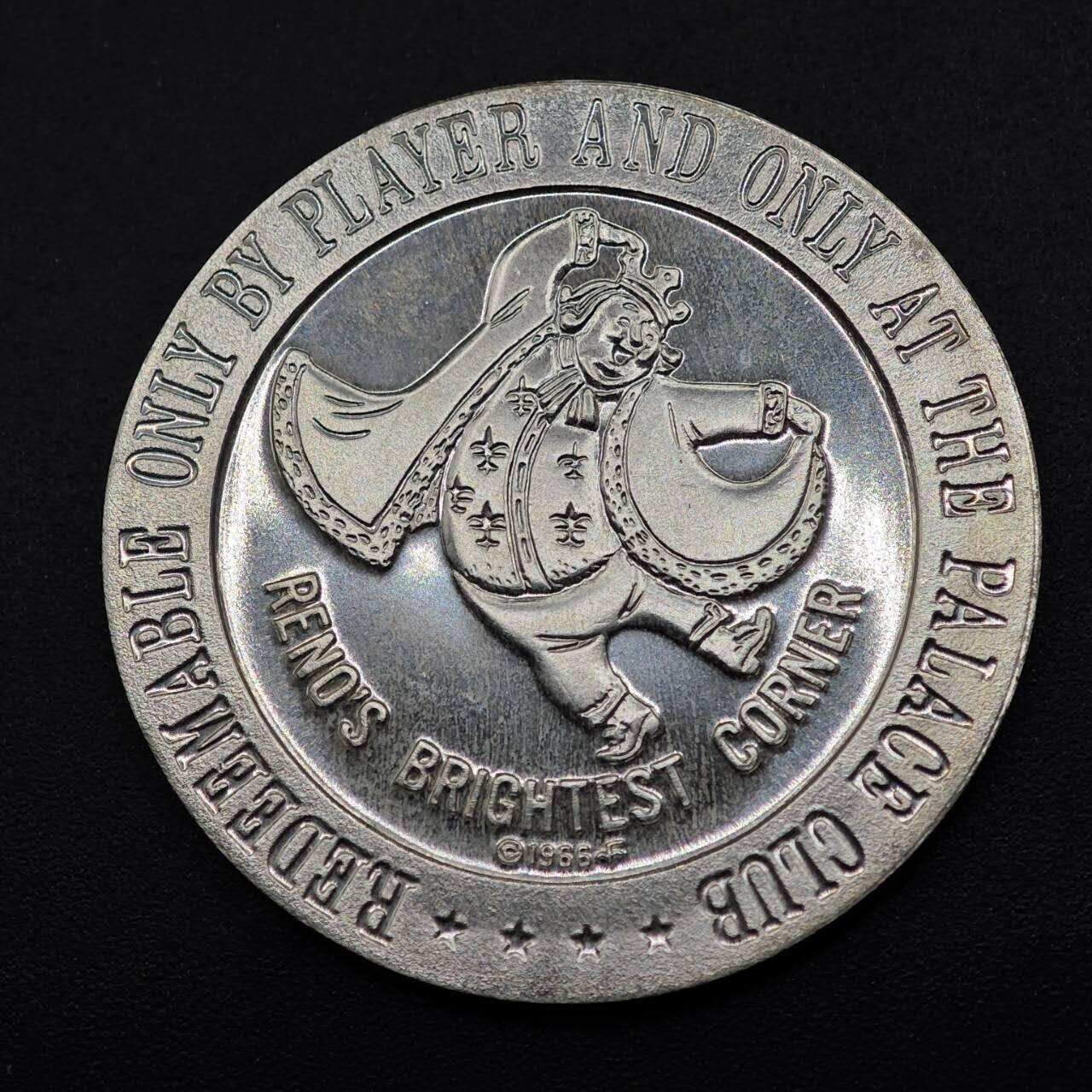 【淘币小摊】实时拍第八百八十拍   散币场    每周一统一发货 美国1966年内华达州里诺市 Palace Club 一美元代币原光品