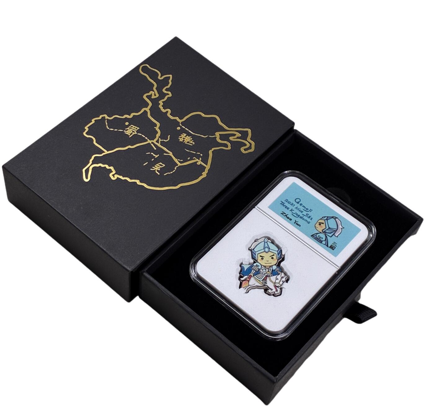 【雨安】【直播拍卖】【第0127期-裸币套币】2026-03-13 周五 19:30 (金价1140, 银价21.50) [现代装帧] Niue 纽埃 1元 2021年 赵云 [10.00克,  0.999银]