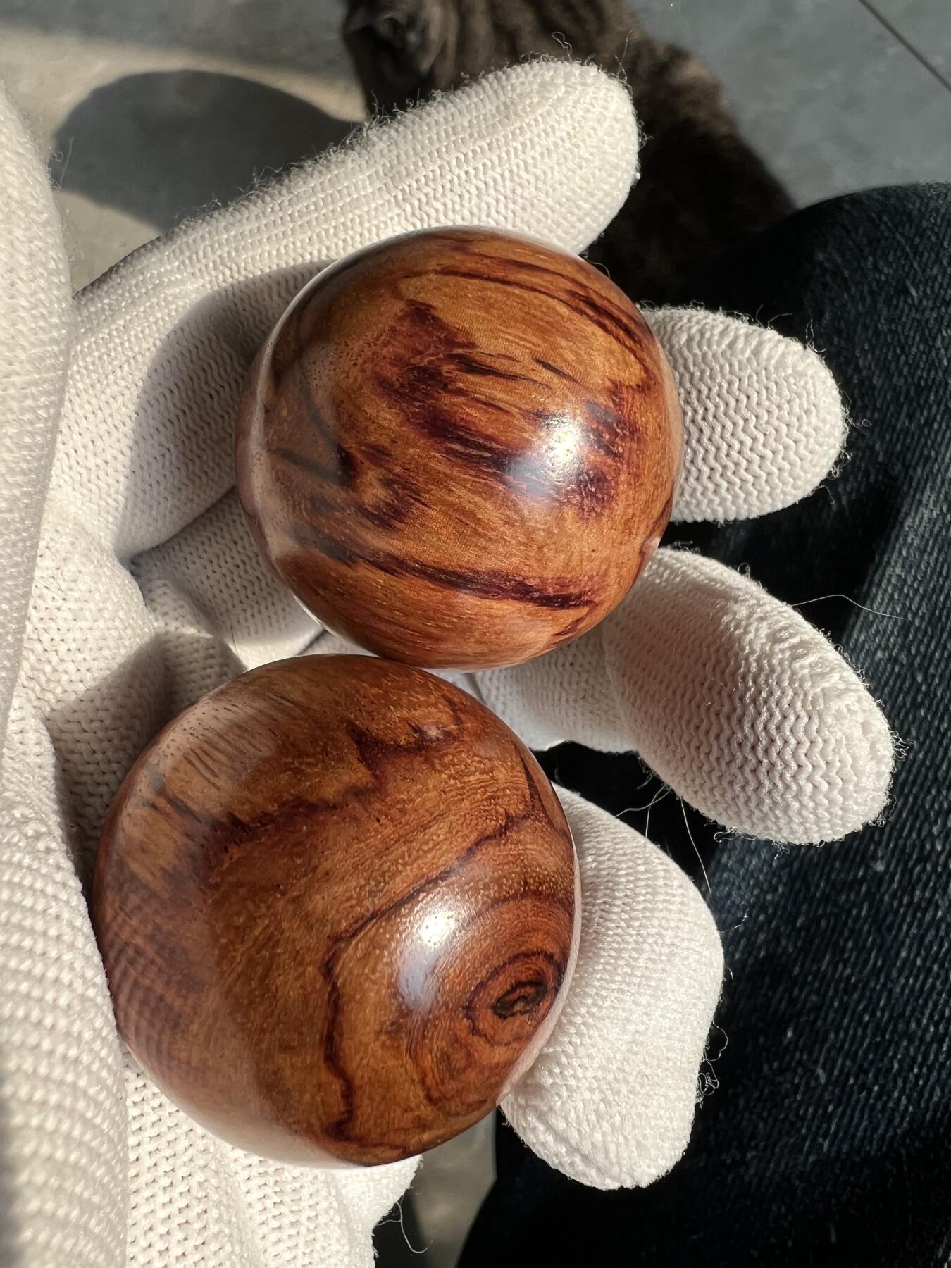 零元拍：海南黄花梨手球：35MM