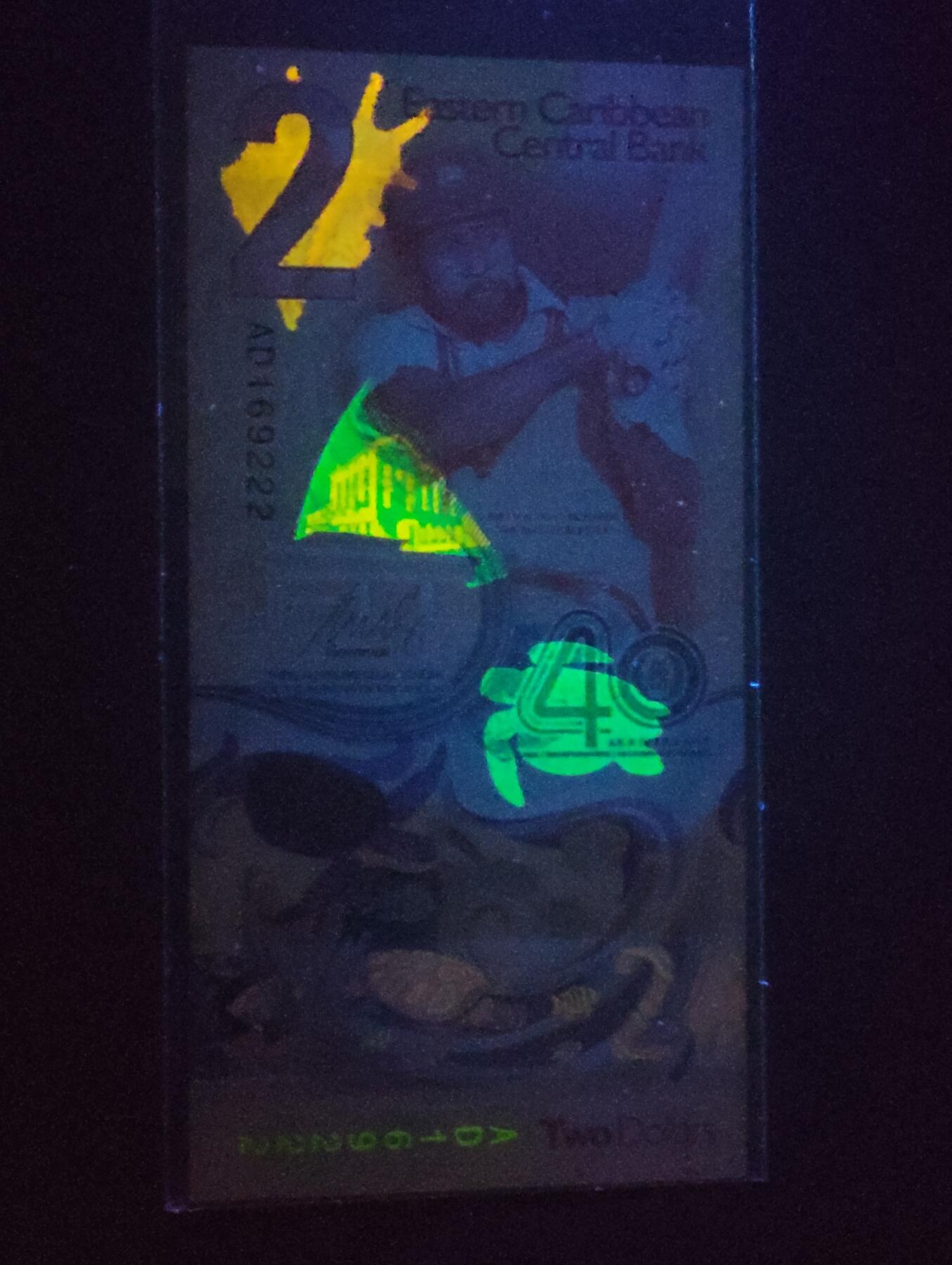 2026三月第二期，总219期 东加勒比共同体2023年中央银行成立40周年2元纪念钞豹子号222