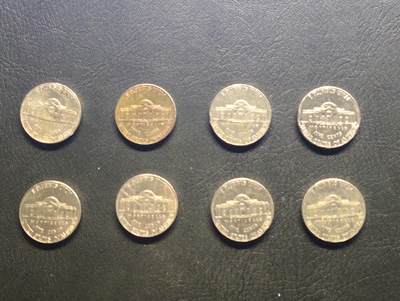 荟藏特别场次第七期——“社长的钢镚堆” - 美国5分新杰斐逊头像批量八个