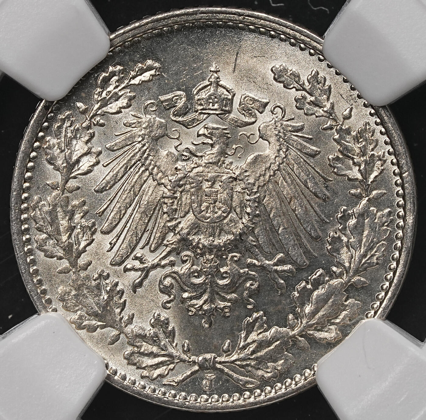 修遠堂世界钱币第107期 NGC评级 德国1/2马克3枚