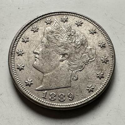 🌹外币初藏🌹🐯2026年第28场   每周二四六晚8️⃣点 接代拍 - 美国1889年五分 细节好