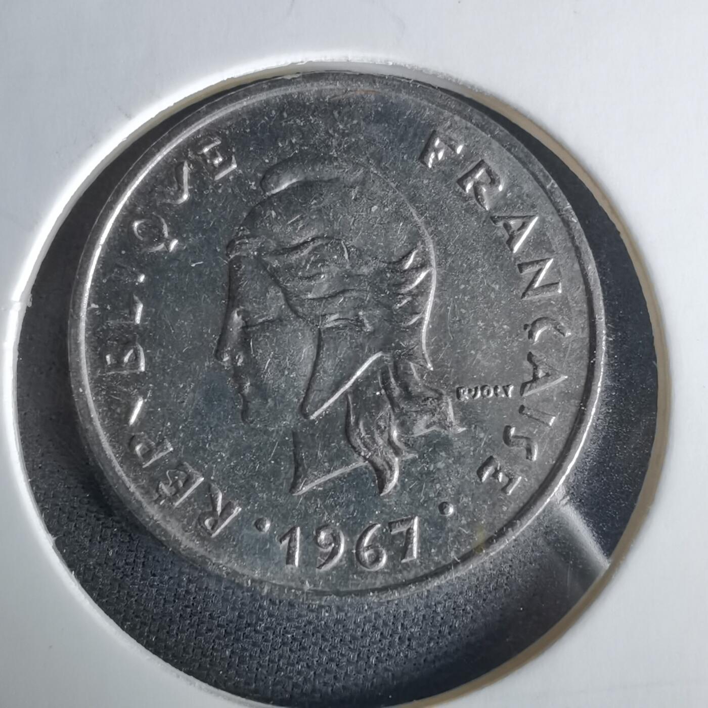 沼泽如烟--第1021场 法属新赫布里底1967年10法郎