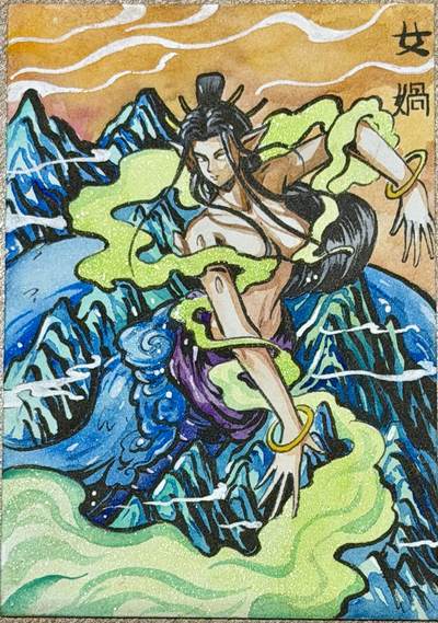 2026 珠海闹海荟ACGN专场精品拍卖 - 2026 天玑星手绘卡 女娲 Rubick亲签