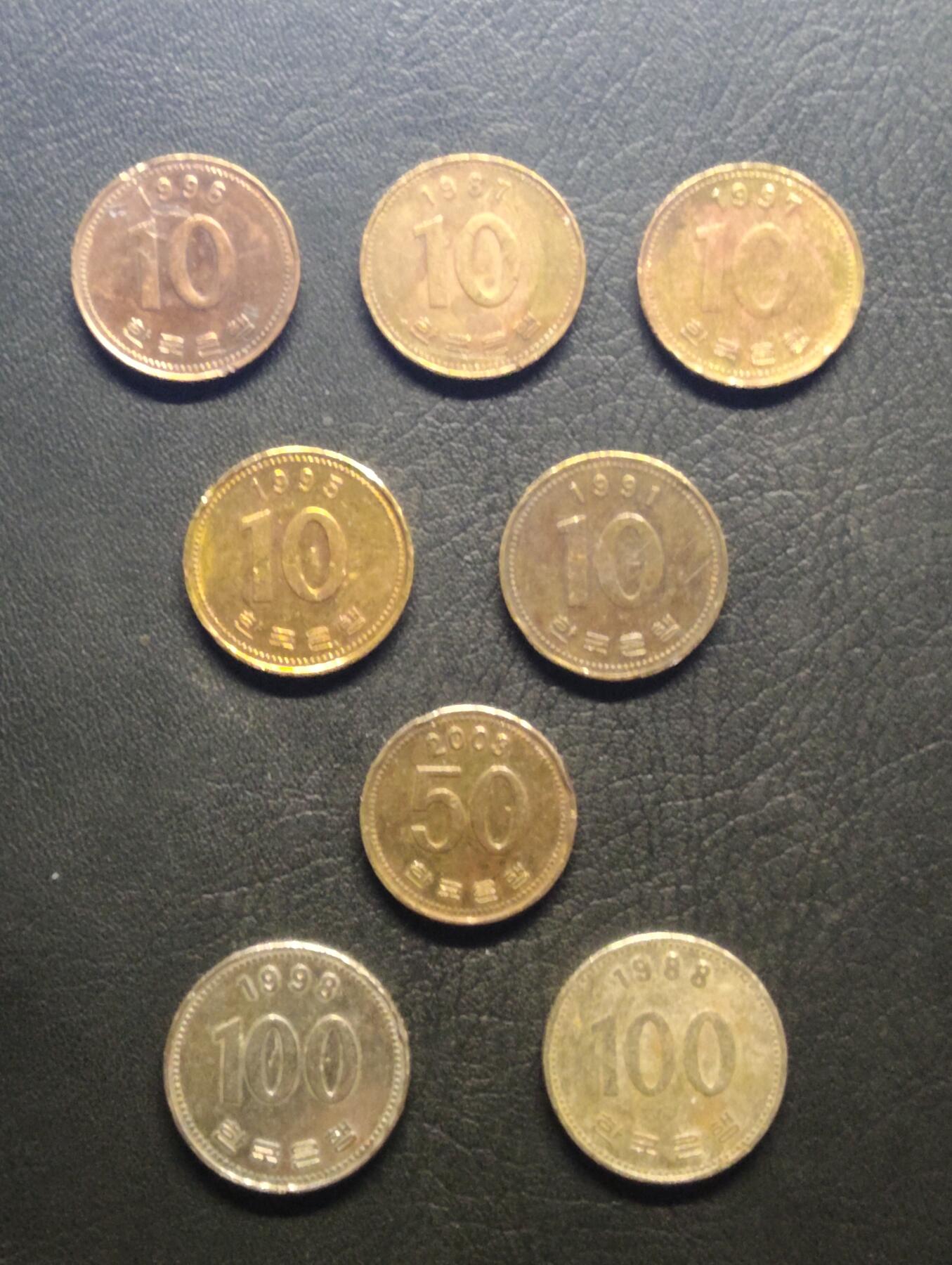 荟藏特别场次第七期——“社长的钢镚堆” 韩国硬币批量八个