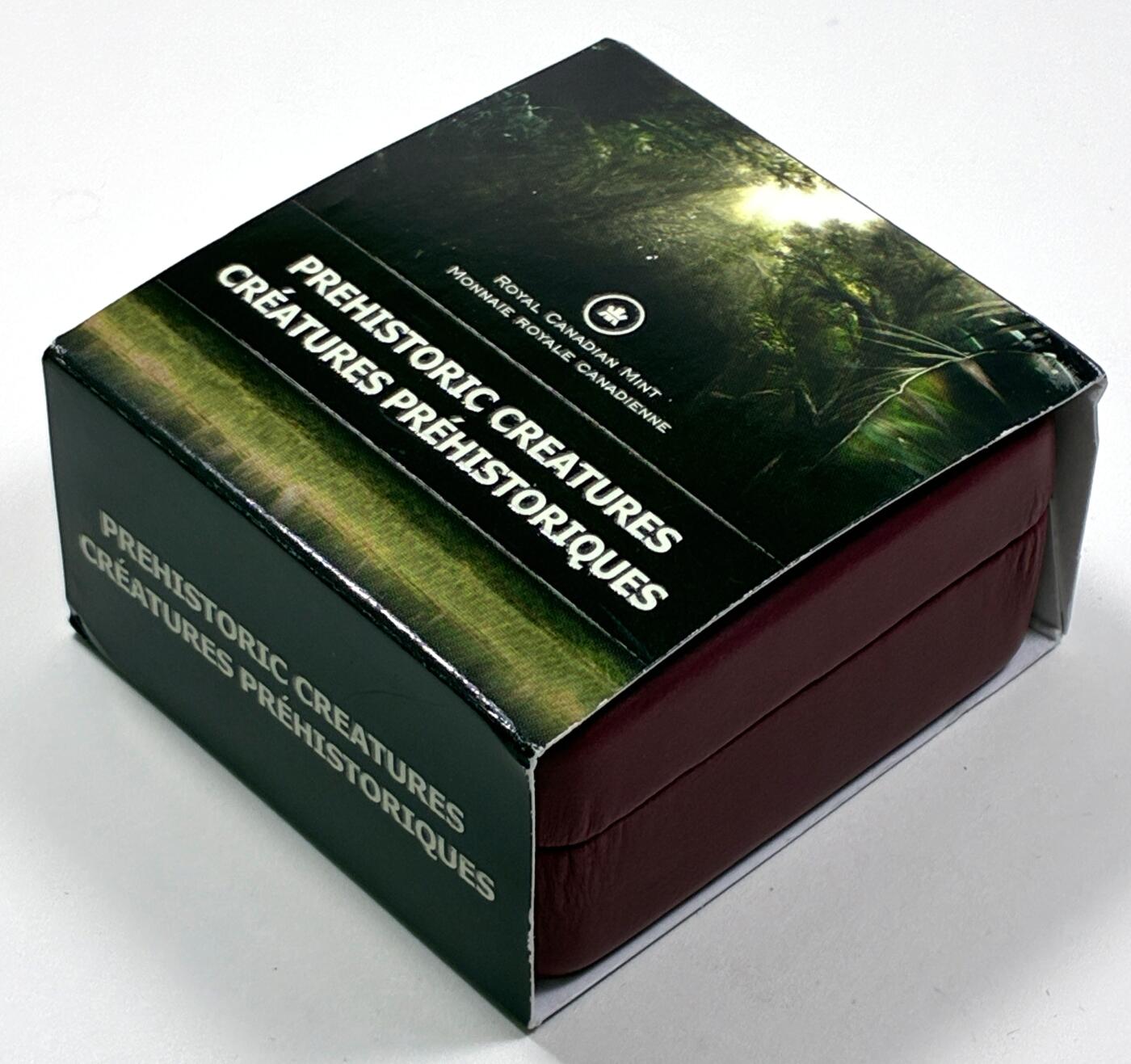 【雨安】【直播拍卖】【第0127期-裸币套币】2026-03-13 周五 19:30 (金价1140, 银价21.50) [现代装帧] Canada 加拿大 25分 2012年 在黑暗中发光的恐龙 夜光币