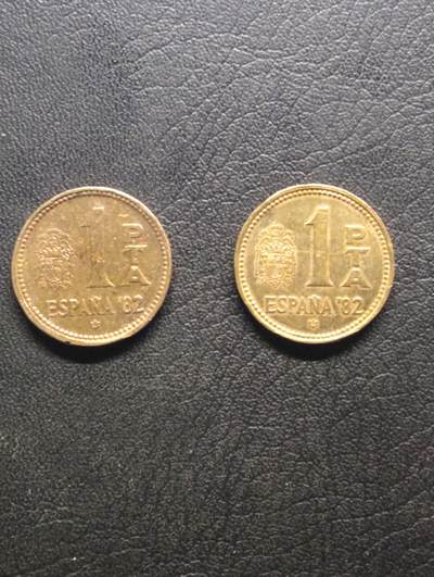 荟藏特别场次第七期——“社长的钢镚堆” - 西班牙1982年世界杯纪念币1比赛塔批量两个