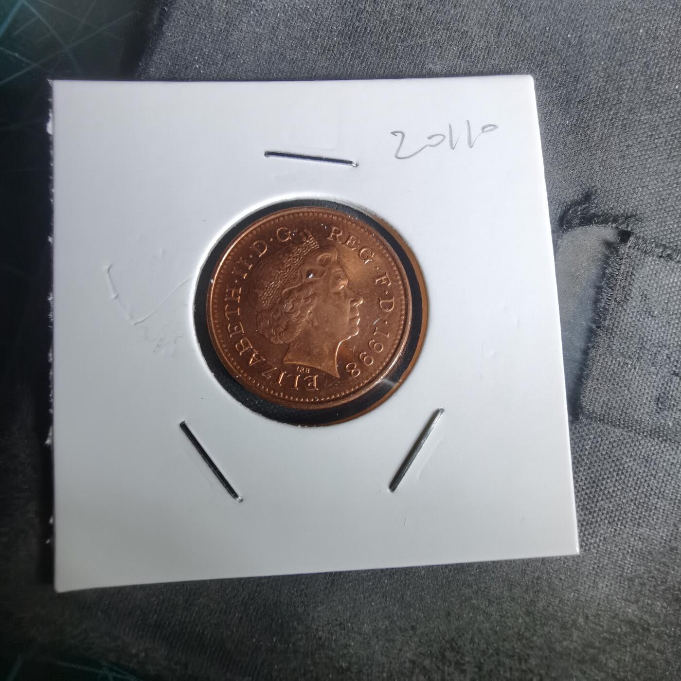 沼泽如烟--第1020场 英国1998年1便士