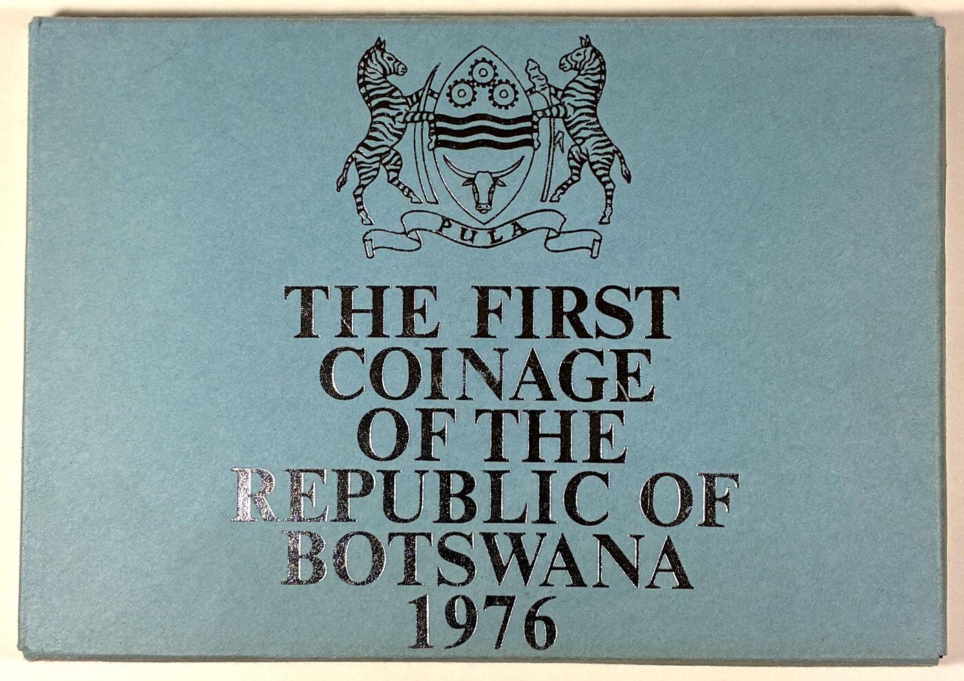 【雨安】【直播拍卖】【第0127期-裸币套币】2026-03-13 周五 19:30 (金价1140, 银价21.50) [现代套币] Botswana 博茨瓦纳 套币 1976年