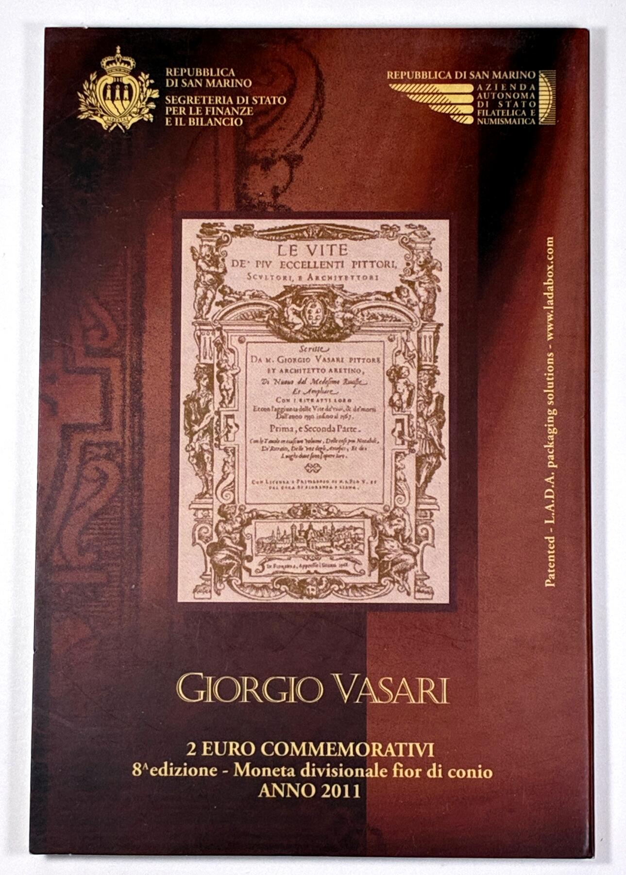 【雨安】【直播拍卖】【第0127期-裸币套币】2026-03-13 周五 19:30 (金价1140, 银价21.50) [现代装帧] San Marino 欧元 圣马力诺 2欧元 2011年 诺瓦萨利诞辰500周年