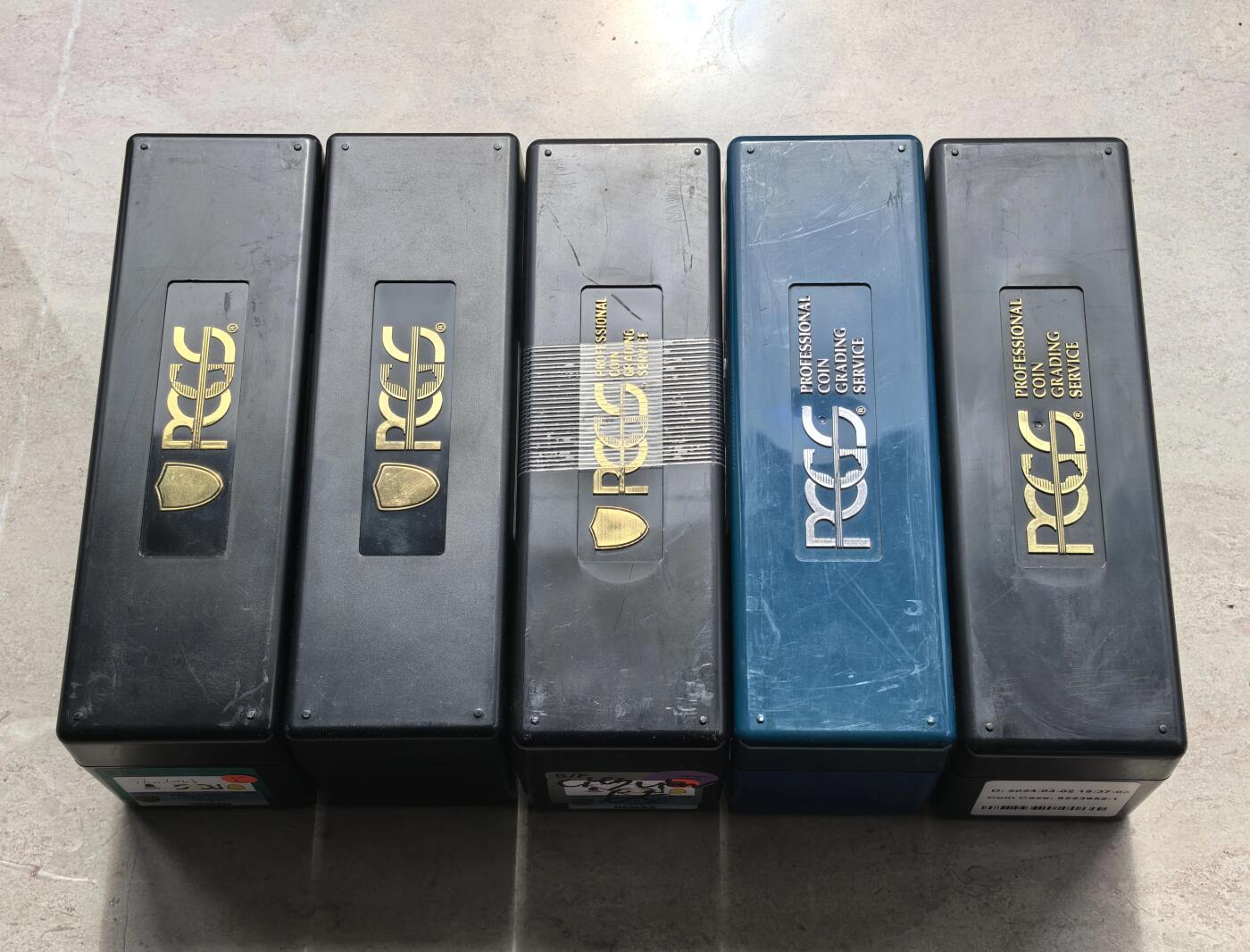 博洋堂世界钱币拍卖第164期（全场包邮） PCGS官方评级币收纳盒5个一组，每盒可存放20枚