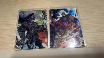 满赠PR！！龙虎卡牌-七八场（满200元包邮，无佣金，每周六结拍，欢迎送拍） - 2张 卡游三国pr 张辽&纪灵