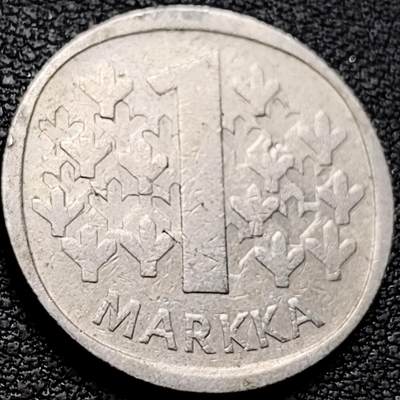 泉币菌-第208场-拍品多 请提前出价 - 芬兰1马克1973年 24mm 立狮持剑