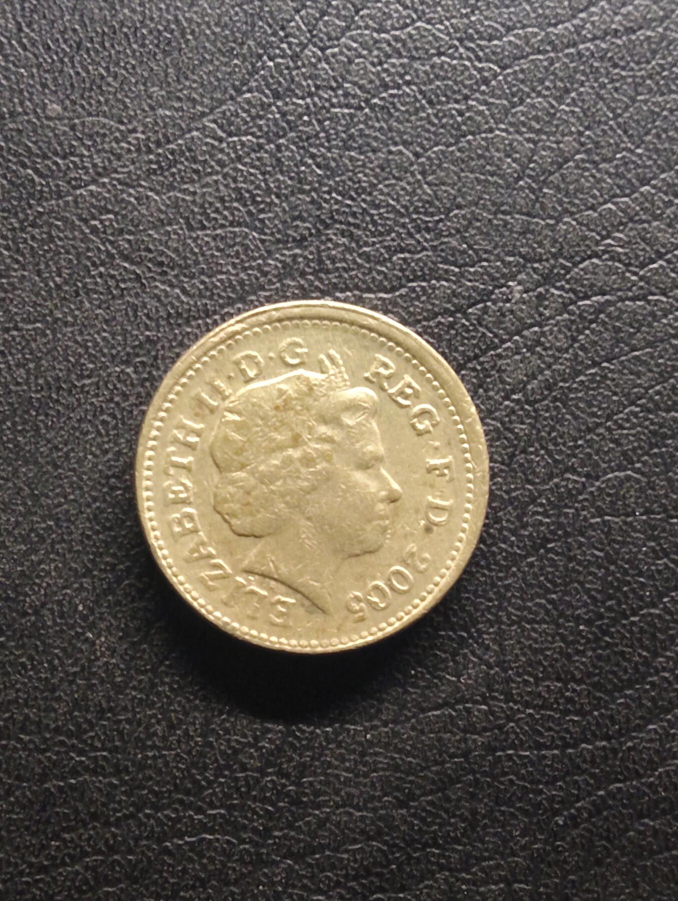 荟藏特别场次第七期——“社长的钢镚堆” 英国2005年威尔士美奈桥1镑纪念币