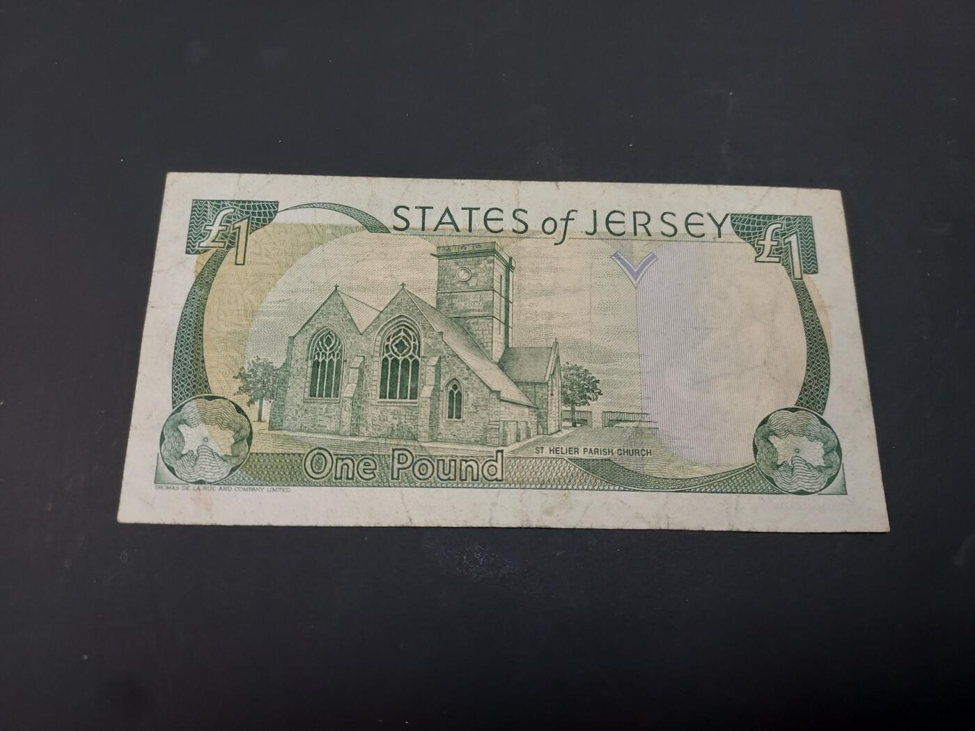 博彦收藏  AM 3月21日 8点钱币专场 全场包邮 泽西岛 女皇1镑 有字迹 流通品