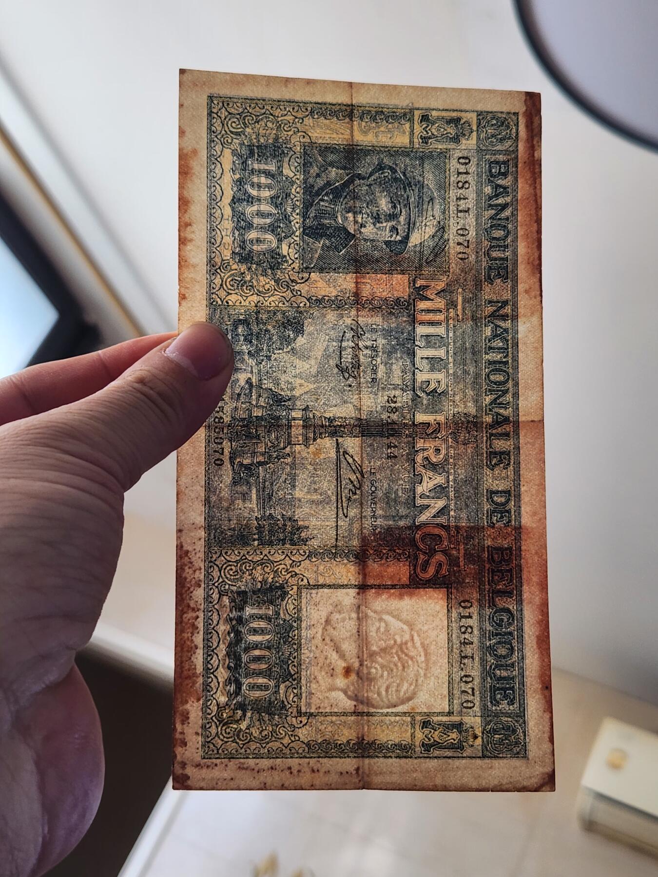 3月14号晚上8点 外国纸币自动截拍第38场 比利时极少品种