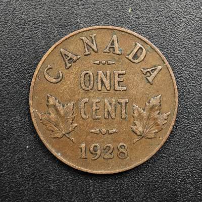 【淘币小摊】实时拍第八百八十拍   散币场    每周一统一发货 - 加拿大1928年乔治五世一分铜币