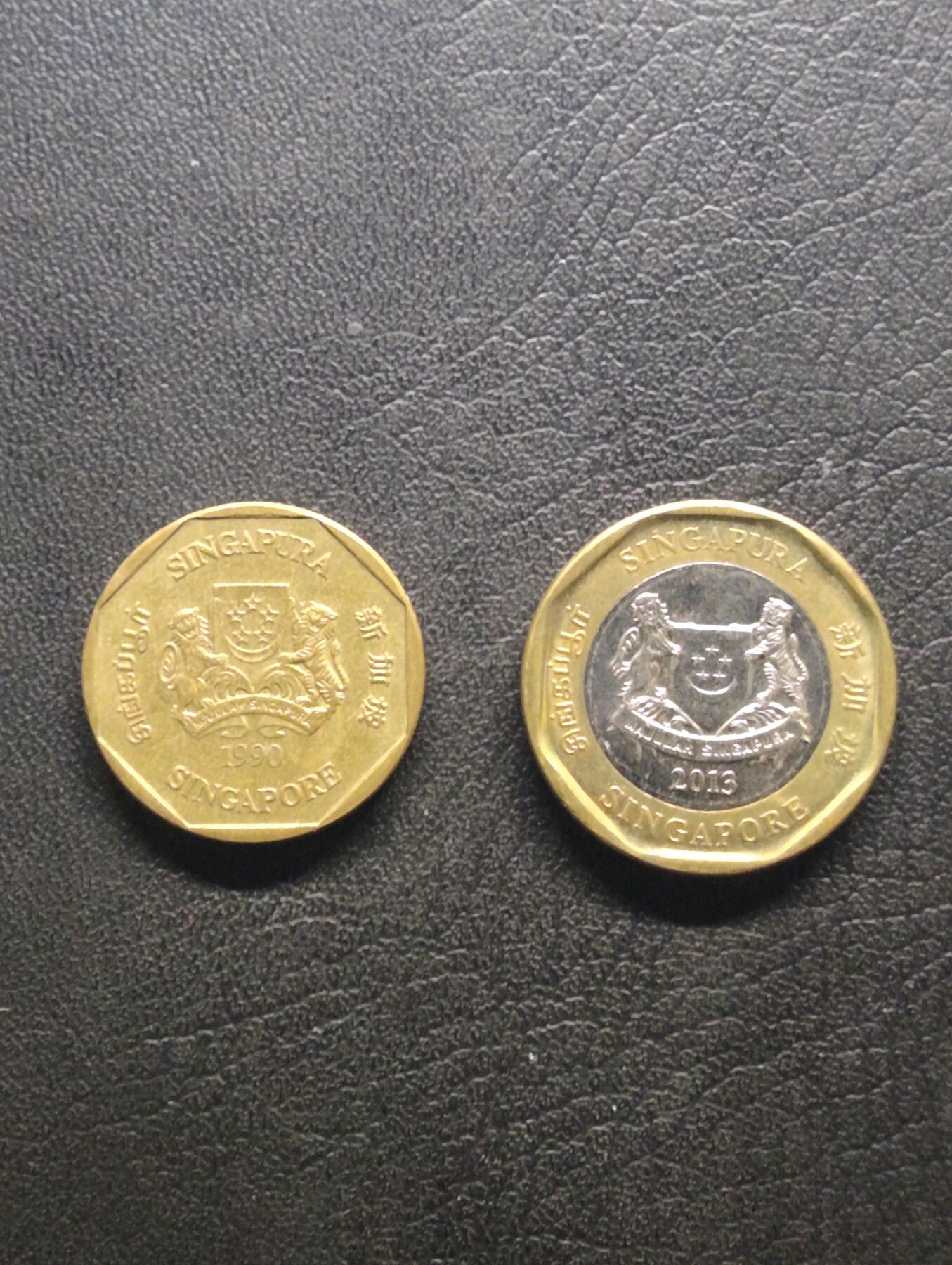 荟藏特别场次第七期——“社长的钢镚堆” 新加坡1元 新旧版本一站式购齐