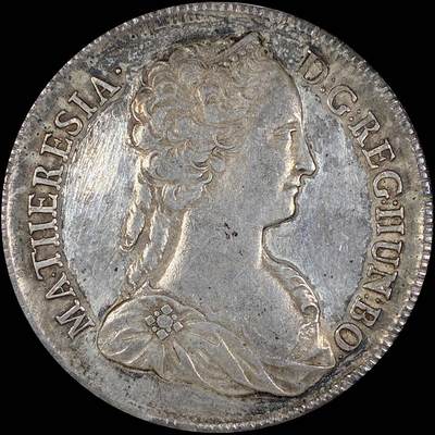 【雨安】【直播拍卖】【第0127期-裸币套币】2026-03-13 周五 19:30 (金价1140, 银价21.50) - [裸币各国] Hungary 匈牙利 1泰勒 KM#0328 (1741-1744) 特蕾西亚 1742年