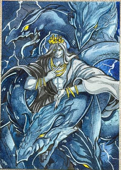 2026 珠海闹海荟ACGN专场精品拍卖 - 2026 天玑星手绘卡 黑龙使者 Rubick亲签