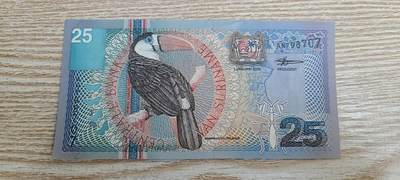 【币将精彩】纸币杂项拍卖（2026-3-15） - 苏里南2000年25盾纸币unc