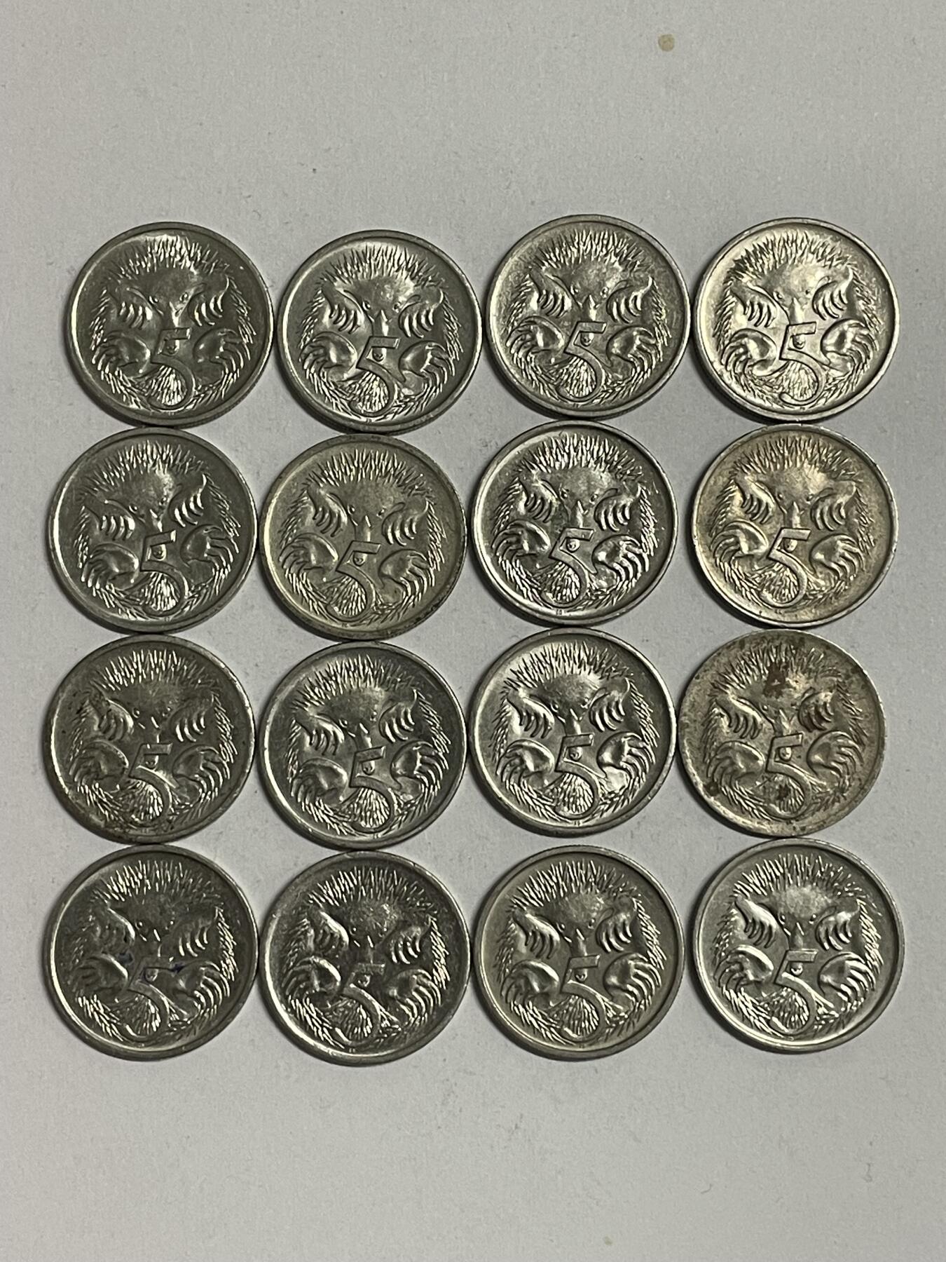 2026年第34场各国散币拍卖（总第184场） 澳大利亚5分16枚