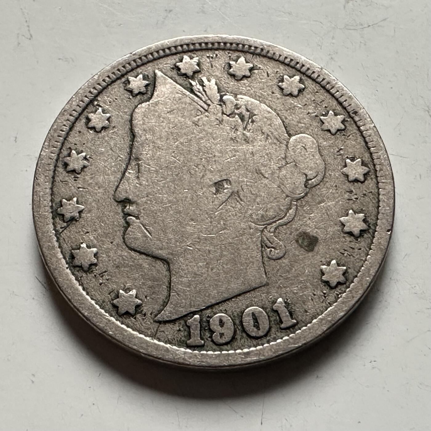 🌹外币初藏🌹🐯2026年第28场   每周二四六晚8️⃣点 接代拍 美国1901年五分