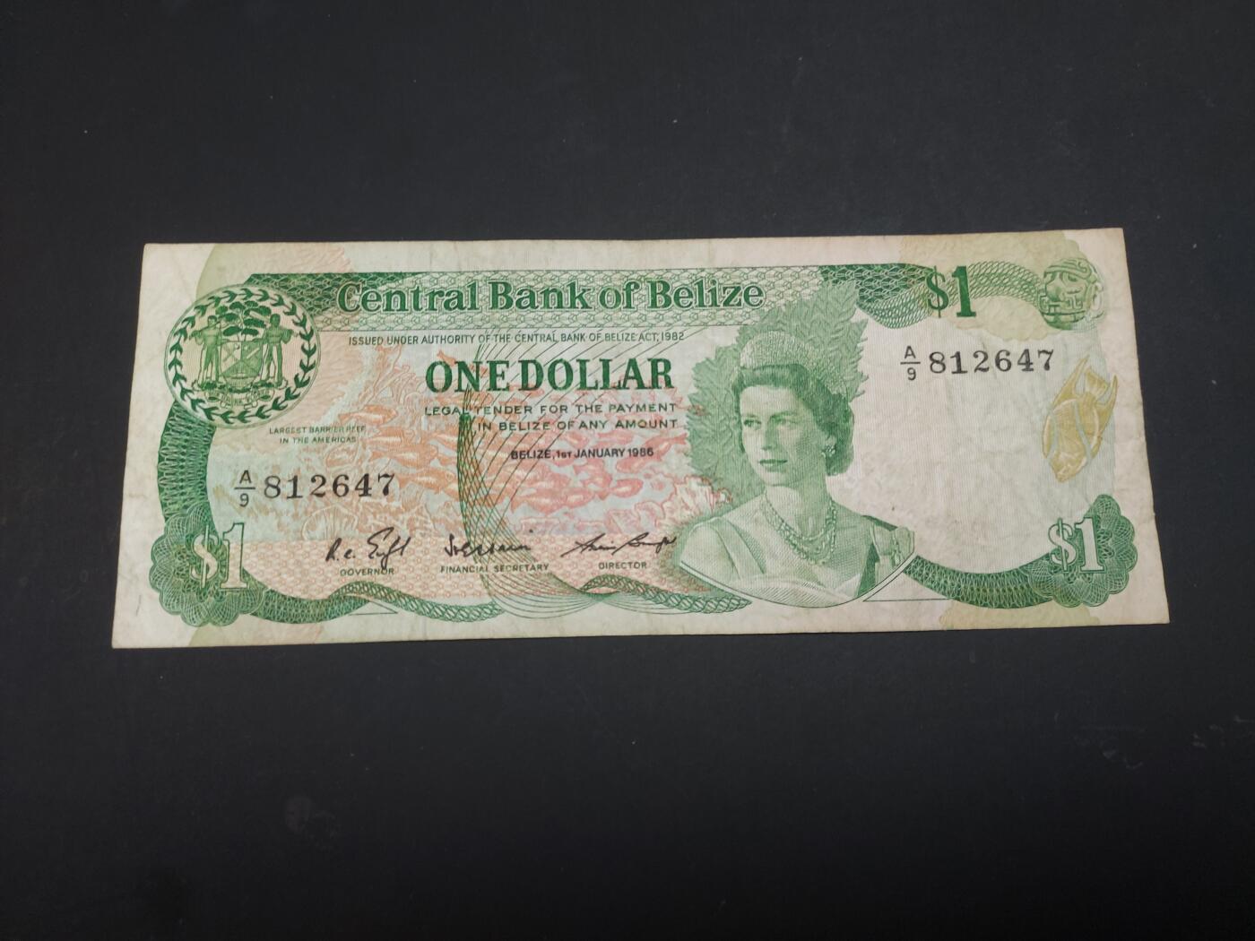 博彦收藏  AM 3月21日 8点钱币专场 全场包邮 伯利兹 女皇1元 流通品