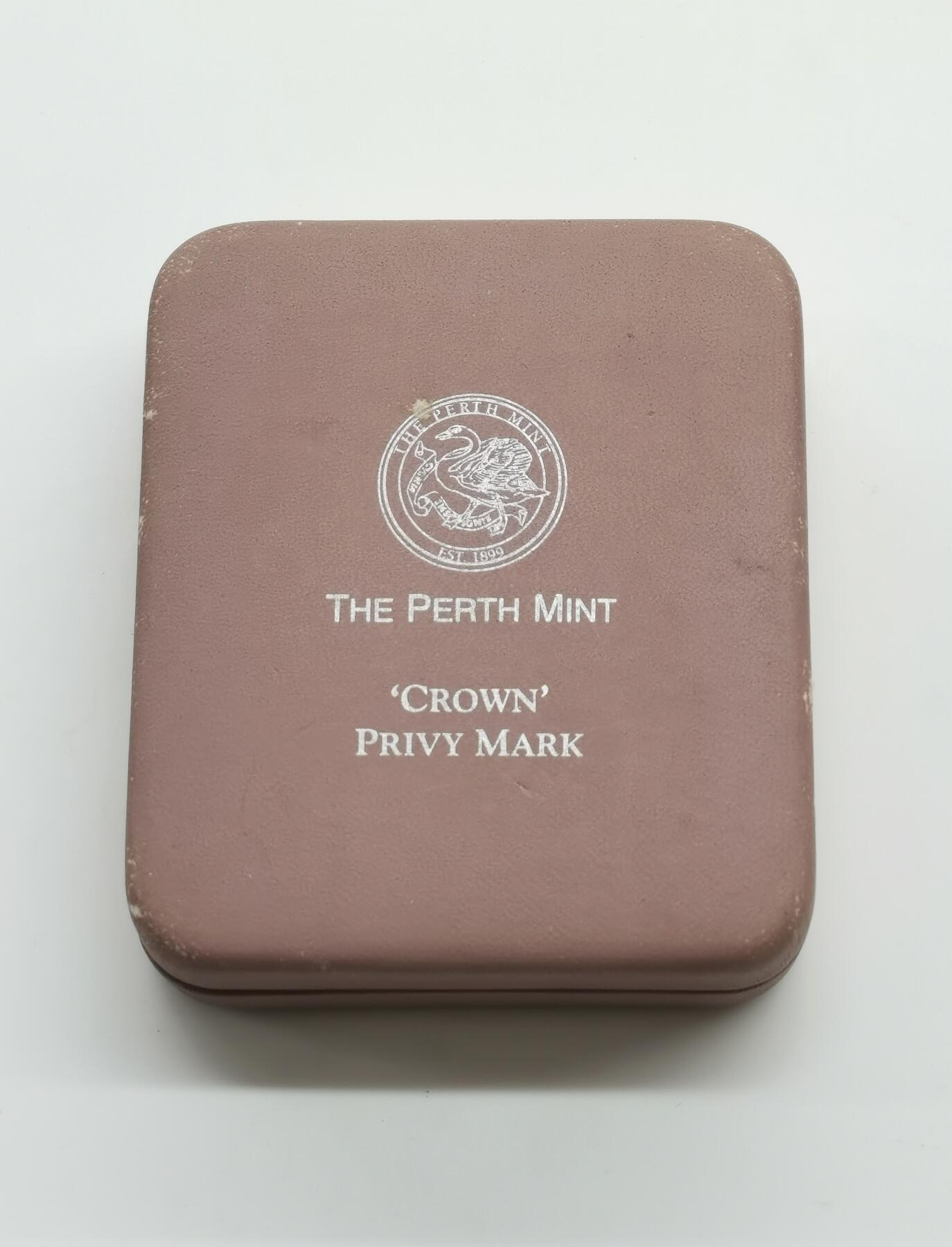 博洋堂世界钱币拍卖第164期（全场包邮） 澳大利亚1997年2元带私印普制银币 笑翠鸟（带皇冠私印） 2盎司999银 发行量：4千 盒证全