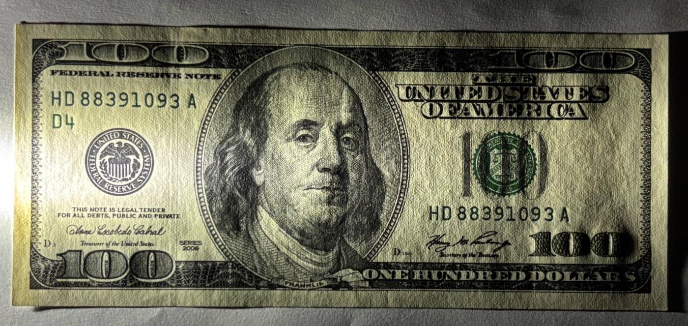 《艾美收藏》第236期-3.15周日外币畅拍 美国大头版(2006年+2006A年)100美元两张一套无4 实物如图