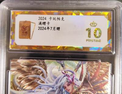 阳大大卡牌拍卖第104期（持续收拍品，周五晚上九点截拍，进群福利早知道） - 【保粹爆金10星】2024 卡玩帕克 满赠卡 2024年7月赠 折光粗闪